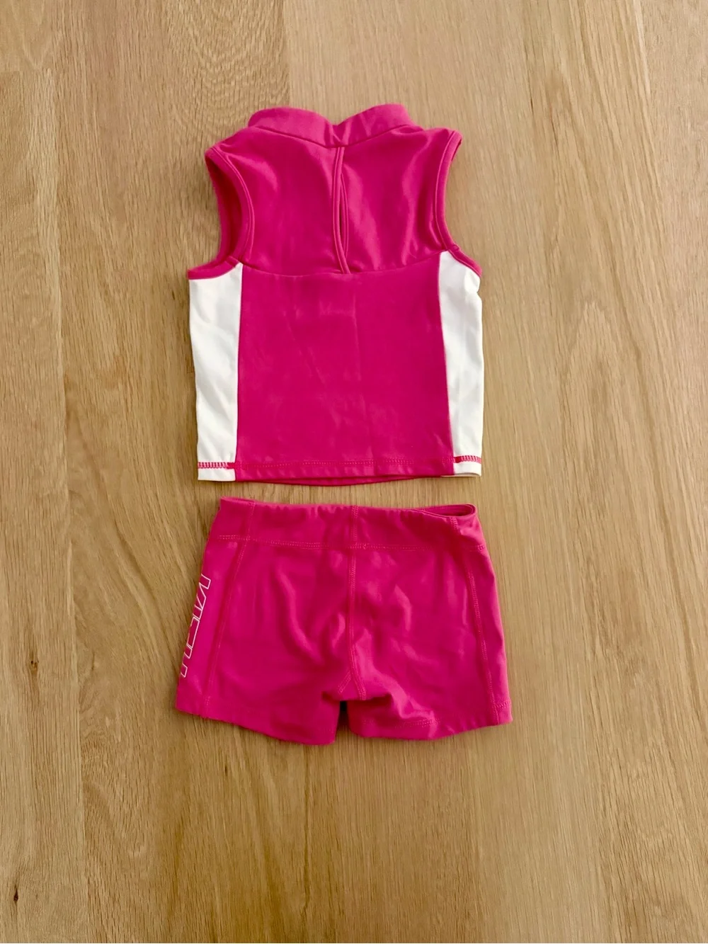 Kith Hot Pink and White Girls' Sleeveless Matching Set